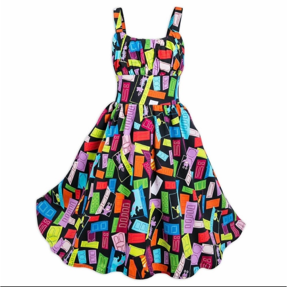 Monsters Inc. Doors Disney Parks Dress Shop 2019 Retired Design Size 1x LIKE NEW